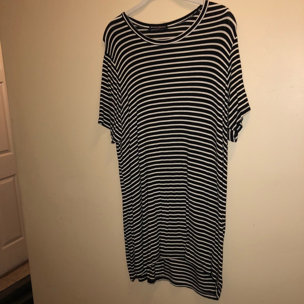 Striped t-shirt dress